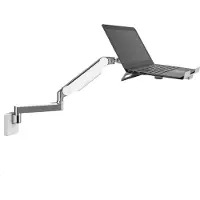 Humanscale M2.1 Laptop Wandhalterung mit Schwenkarm gerade, weiß