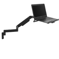 Humanscale M2.1 Laptop Wandhalterung mit Schwenkarm gerade, schwarz