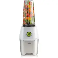 Domo DO700BL, Tischplatten-Mixer, 0,71 l, Pulsfunktion, Eis-Crusher, 1000 W, Metallisch, Weiß