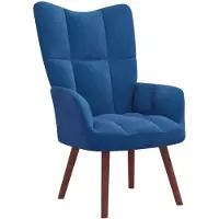 vidaXL Relaxsessel Blau Samt