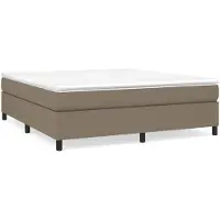 vidaXL Boxspringbettgestell Taupe 180x200 cm Stoff