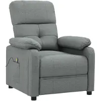 vidaXL Massagesessel Dunkelgrau Stoff