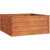 vidaXL Hochbeet Rostig 100x100x45 cm Cortenstahl
