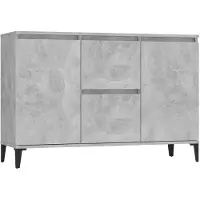 vidaXL Sideboard Betongrau 102x35x70 cm Holzwerkstoff
