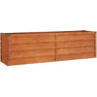 vidaXL Hochbeet Rostig 160x40x45 cm Cortenstahl