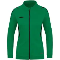 Jako Damen Polyesterjacke Challenge, Farbe:sportgrün/schwarz, Größe:34