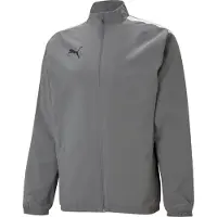 Puma teamLIGA Sideline Jacke Kids Grau Weiss F13 || Größe 164