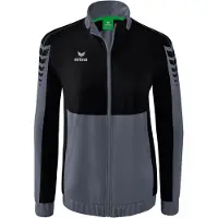 Erima Six Wings Präsentationsjacke Schiefergrau/Schwarz - 38