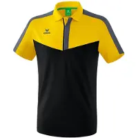 Erima Squad Poloshirt M gelb/schwarz/slate grey