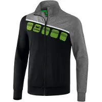 Erima 5-C Polyesterjacke black/greymelange/white 116
