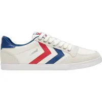 Hummel Slimmer Stadil Low Indoor Sneaker Schuhe weiß/blau/rot 063512-9228, Schuhgröße:45 EU