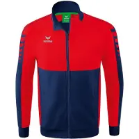 Erima Six Wings Worker Jacke Herren - Rot / New Navy | Größe: 3XL
