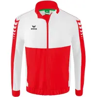 Erima Six Wings Präsentationsjacke Herren - Weiß / Rot | Größe: L