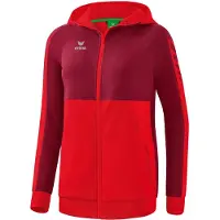 Erima Six Wings Trainingsjacke mit Kapuze Rot/Bordeaux - 42