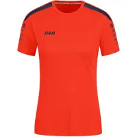 Jako Damen Trikot Power KA, Farbe:flame/marine, Größe:34