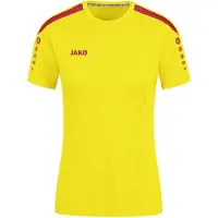 Jako Damen Trikot Power KA, Farbe:citro/rot, Größe:36