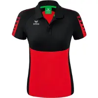 Erima Six Wings Poloshirt Damen - Schwarz / Rot