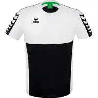 Erima Six Wings T-Shirt Schwarz/Weiß