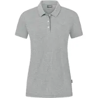 Jako Organic Polo Stretch Damen - Hellgrau Meliert