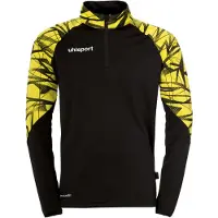 Uhlsport 1/4 ZIP TOP GOAL 25 1/4 ZIP TOP Unisex 1002218_01 schwarz/limonengelb 3XL