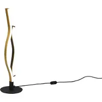TRIO Leuchten - Design Tischleuchte schwarz mit gold inkl. LED dimmbar - Blaze I Wohnzimmer I Schlafzimmer - Metall Andere - I (nicht austauschbare) LED