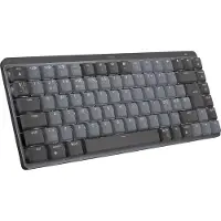 Logitech 920-010776, Kabellos, RF Wireless + Bluetooth, Mechanischer Switch, QWERTY, LED, Graphit