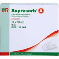 Lohmann & Rauscher SUPRASORB A Calciumalginat Kompr.10x10 cm 8 St.