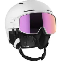 Salomon Driver Prime Sigma Plus, Skihelm mit Visier, weiß