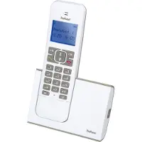 Profoon PDX-8400 WT/TE, DECT-Telefon, Freisprecheinrichtung, 20 Eintragungen, Anrufer-Identifikation, Weiß