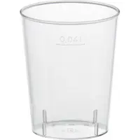 MultiLine Plastikglas Schnapsglas 2/4 Cl 50 Stk.