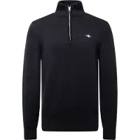 Gant Pullover Cotton Half Zip Herren Black-L