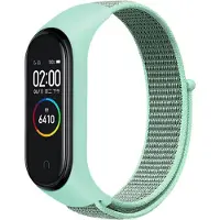 Cover-Discount Xiaomi Mi Band - Nylon Armband Klettverschluss türkis