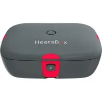 Faitron HeatsBox Style - Elektrische Lunchbox - Lunchbox für Erwachsene - Edelstahl - Verschiedene elektrische Fächer - 220V - Warmes Essen Lunchbox