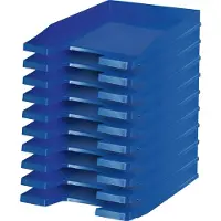HAN Ablagekorb, DIN C4, Kunststoff, 5 Stück, blau