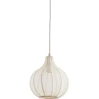 Light & Living Cremefarbene Pendelleuchte Elati Ø 29cm japandi