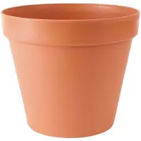 Prosperplast 1.6l Glinka Collection 17x17x14.2 Cm Flowerpot Orange