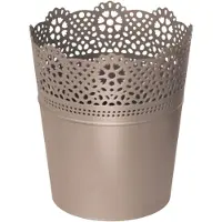 Prosperplast Lace Collection 18x18x21 Cm Flowerpot Golden