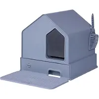 Quapas! Cat Litter House Soft Grey