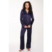 Lingadore Night Pyjama Blue Ribbon | Grösse: 4XL | Farbe: Navy-Blau