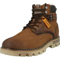 Dockers by Gerli Herrenschuhe Warmfutter Schnürstiefel Braun Freizeit