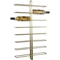 PT Living Gegenwärtige Zeit Wijnrek Dual - Gold - 52x8.5x90cm - Modern - Sinterklaas Geschenk - Sinterklaas Ge