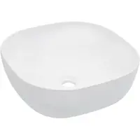 vidaXL Waschbecken 42,5 x 42,5 x 14,5 cm Keramik Weiß