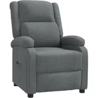 vidaXL Relaxsessel Dunkelgrau Stoff