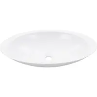 vidaXL Waschbecken 59,3 x 35,1 x 10,7 cm Mineralguss/Marmorguss Weiß