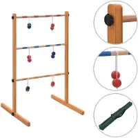 vidaXL Leitergolf Holz