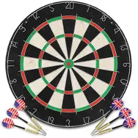 vidaXL Professionelle Sisal-dartscheibe Mit 6 Darts