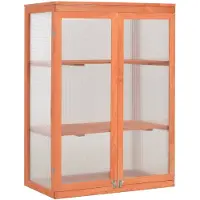 vidaXL Gewächshaus-Schrank Holz 75x47x109 cm
