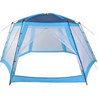 vidaXL Pool-Zelt 590x520x250 cm Blau