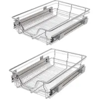 vidaXL Ausziehbare Drahtkörbe 400 Mm 2 400 Mm