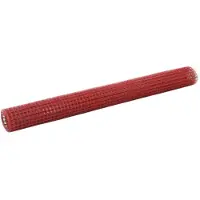 vidaXL Drahtzaun Stahl mit PVC-Beschichtung 10x1,5 m Rot